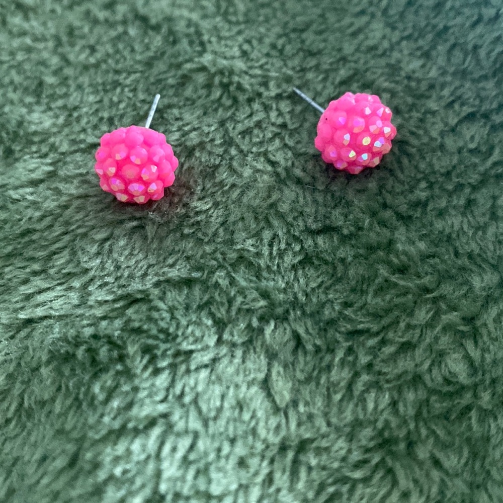 Pink earrings